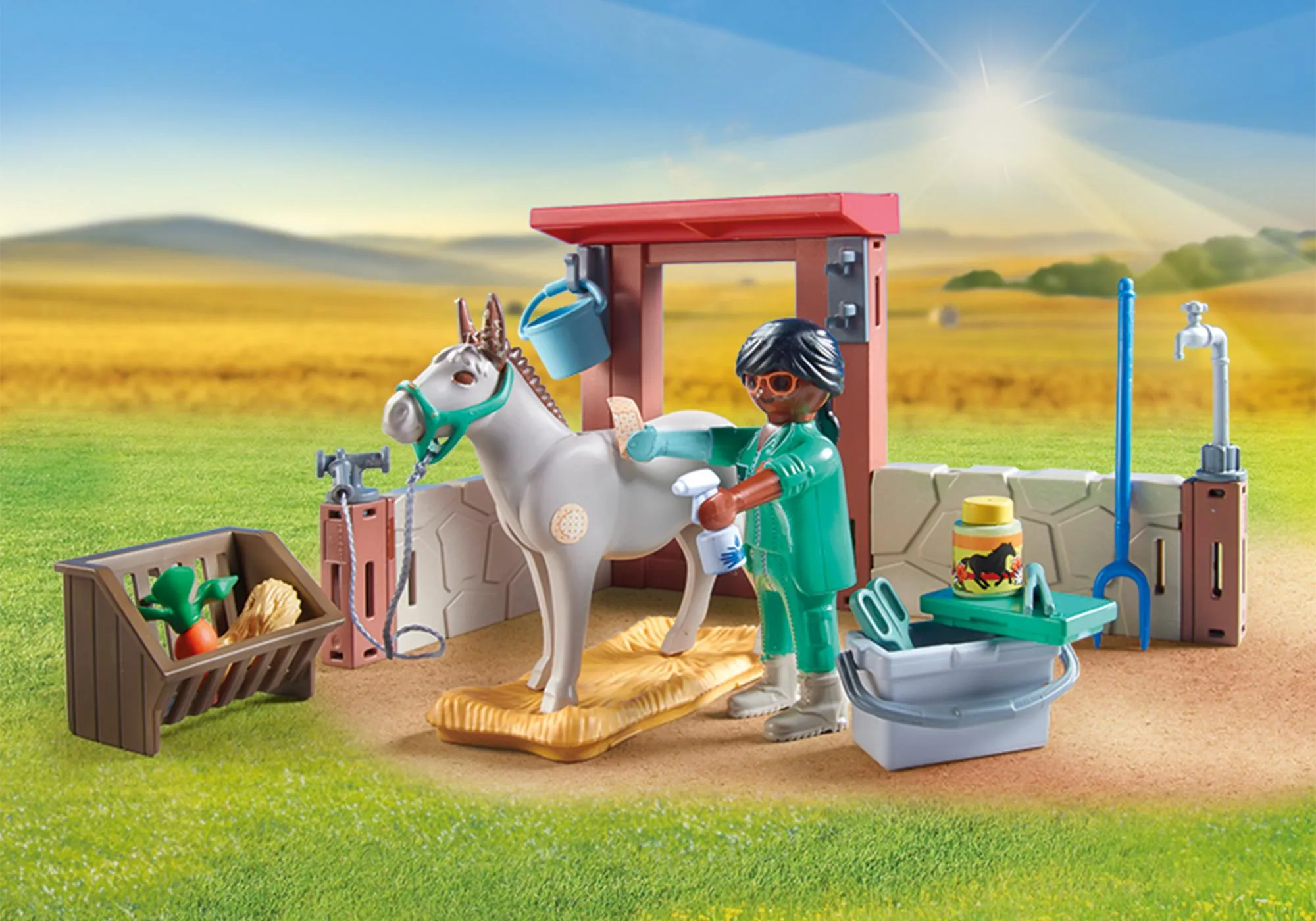 Playmobil 71471 Vétérinaire avec animaux de la ferme