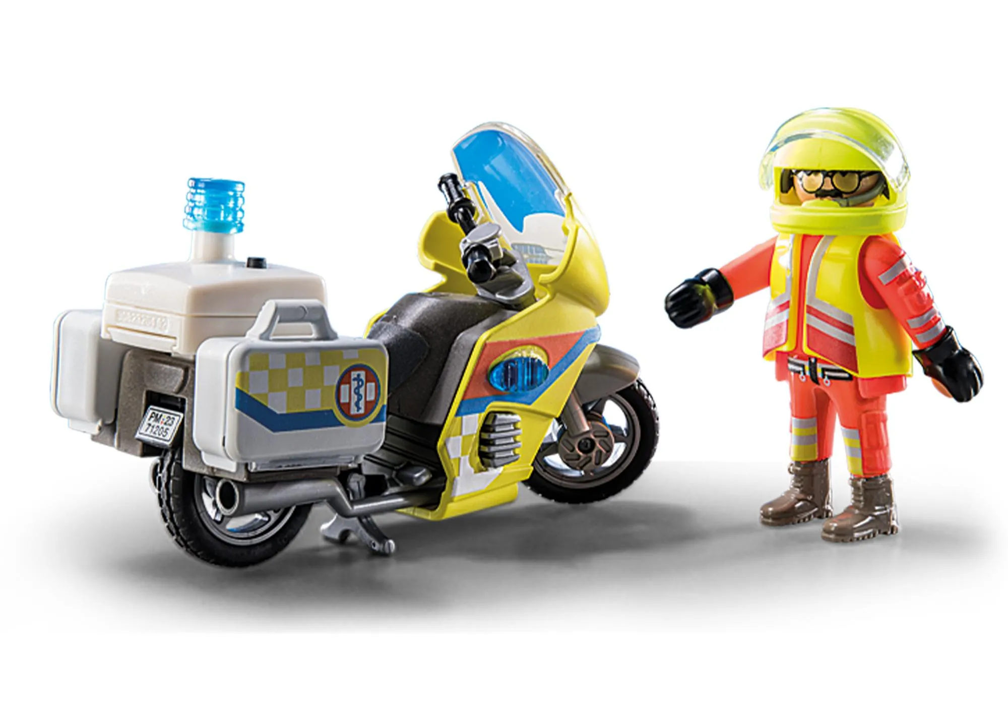 Playmobil 71205 Urgentiste avec moto et effet lumineux