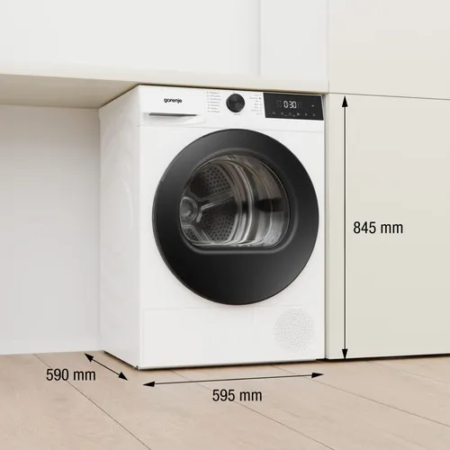 Gorenje G200 Freistehender Wäschetrockner mit Wärmepumpe, 9 kg