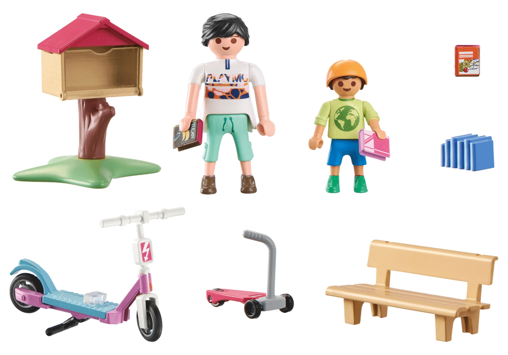 Playmobil 71511 Boîte à livres avec maman et enfant