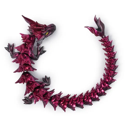 CrystaLynx Dragons, figura de juguete de dragón articulada coleccionable de 32 cm y huevo sorpresa para exhibición, decoración antiestrés para escritorio y oficina (los estilos pueden variar)