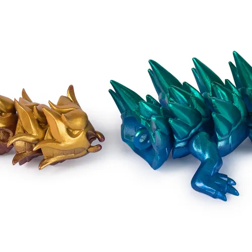 CrystaLynx Dragons, figura de juguete de dragón articulada coleccionable de 32 cm y huevo sorpresa para exhibición, decoración antiestrés para escritorio y oficina (los estilos pueden variar)