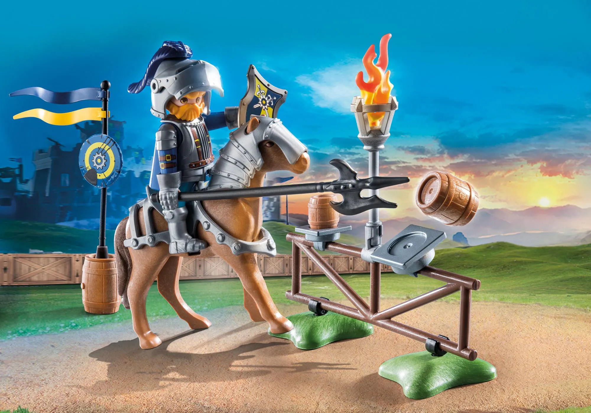 Playmobil 71297 Chevalier Novelmore et accessoires d'entrainement
