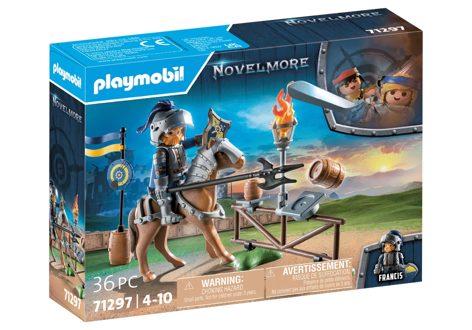 Playmobil 71297 Chevalier Novelmore et accessoires d'entrainement