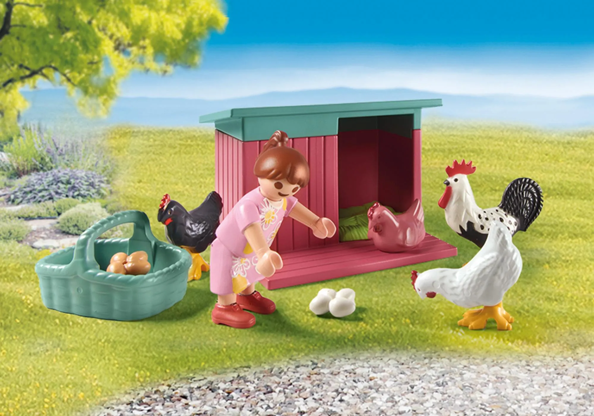 Playmobil 71510 Poulailler et jardin