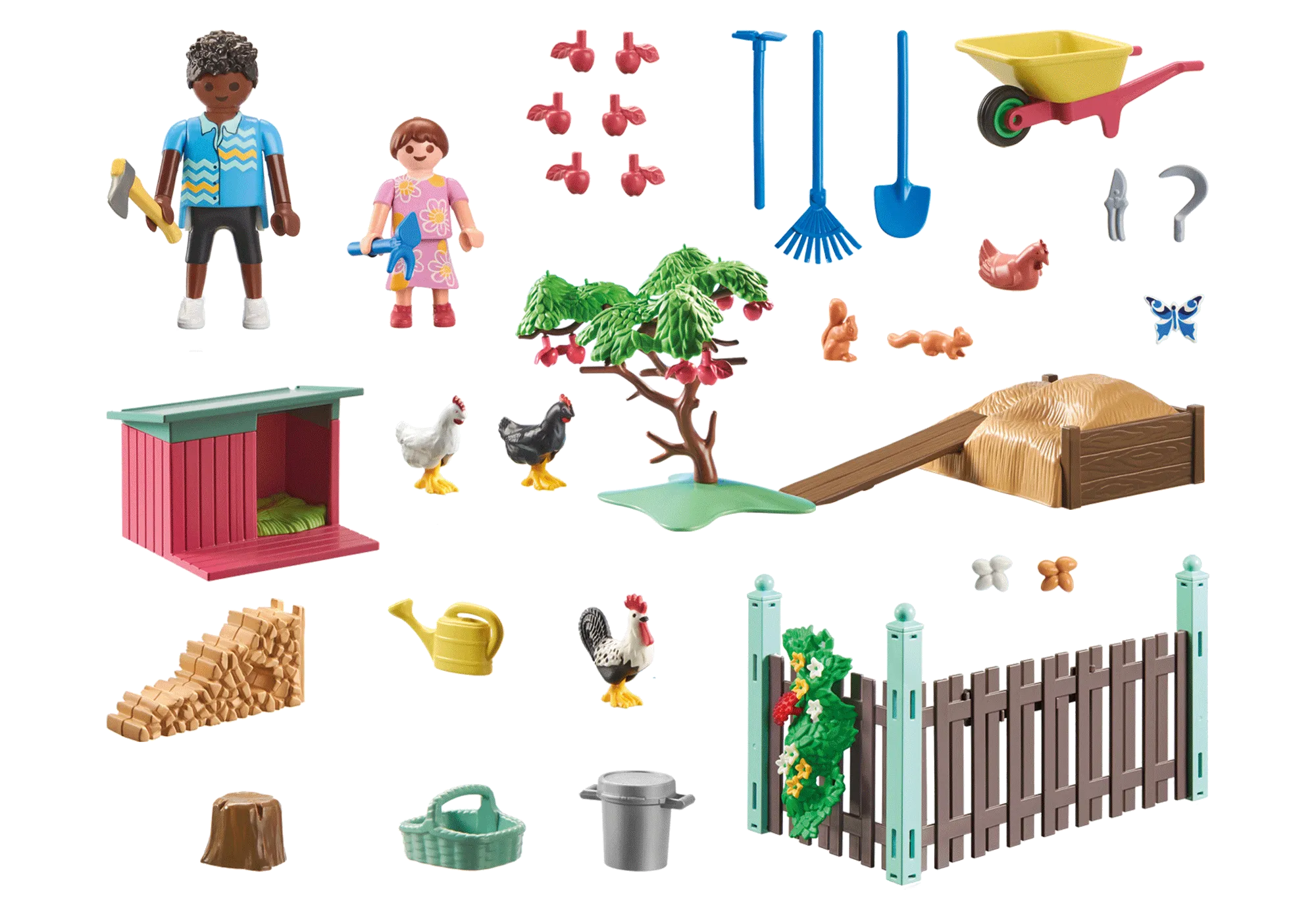 Playmobil 71510 Poulailler et jardin