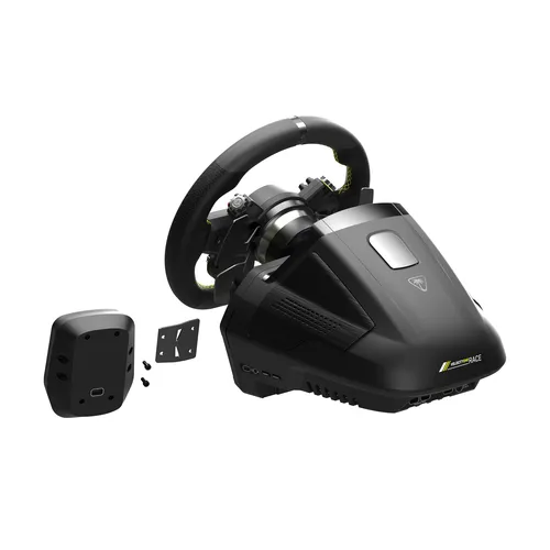 Turtle Beach VelocityOne Race Wheel and Pedal System with Force Feedback, Magnetic Paddle Shifters and Hall Effect Sensors for Xbox Series X or S, Xbox One and Windows. Officially licensed for Xbox