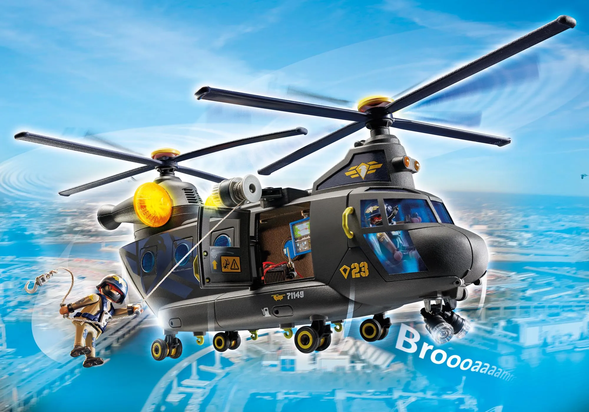 Playmobil 71149 Hélicoptère de transport des forces spéciales