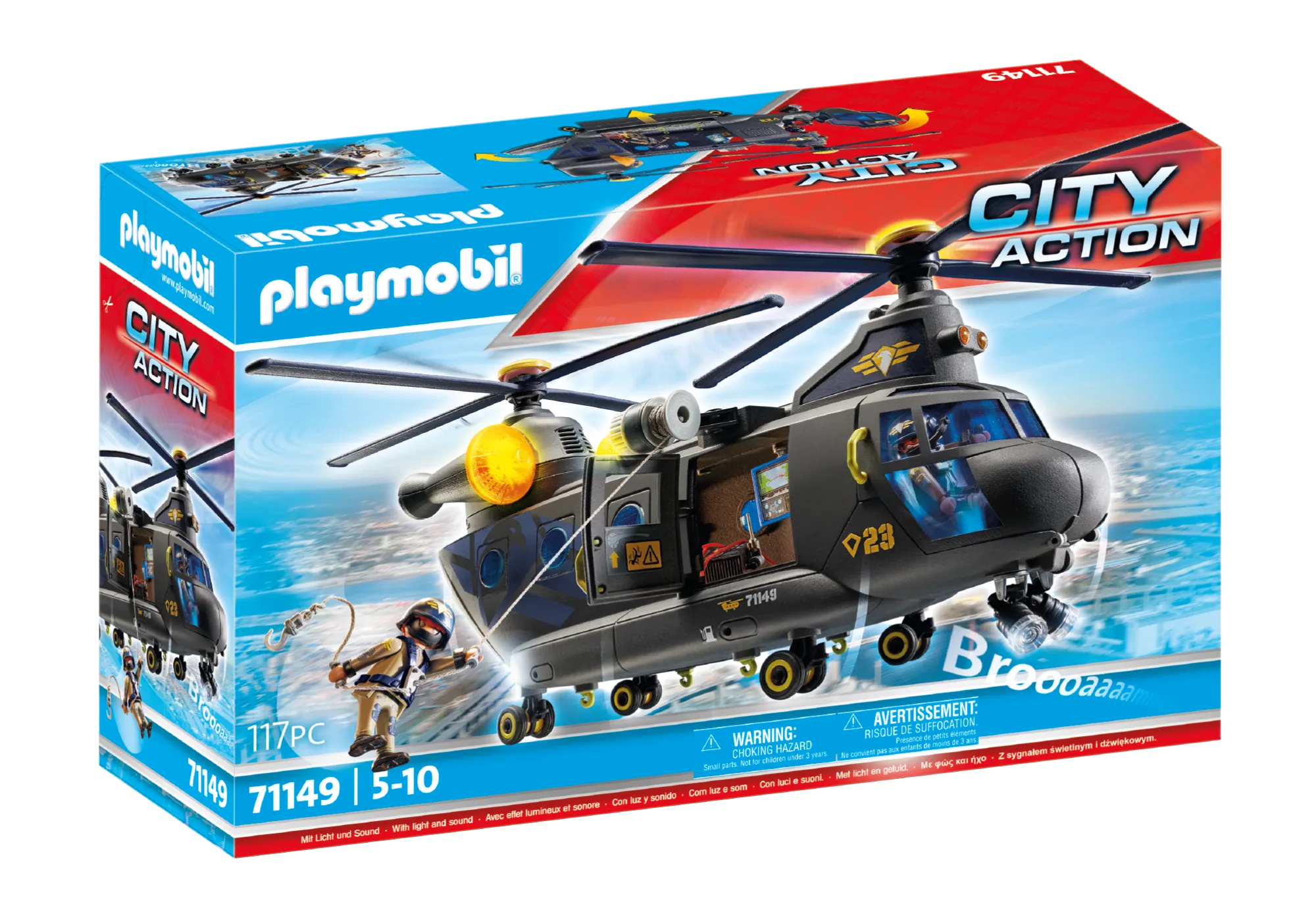 Playmobil 71149 Hélicoptère de transport des forces spéciales
