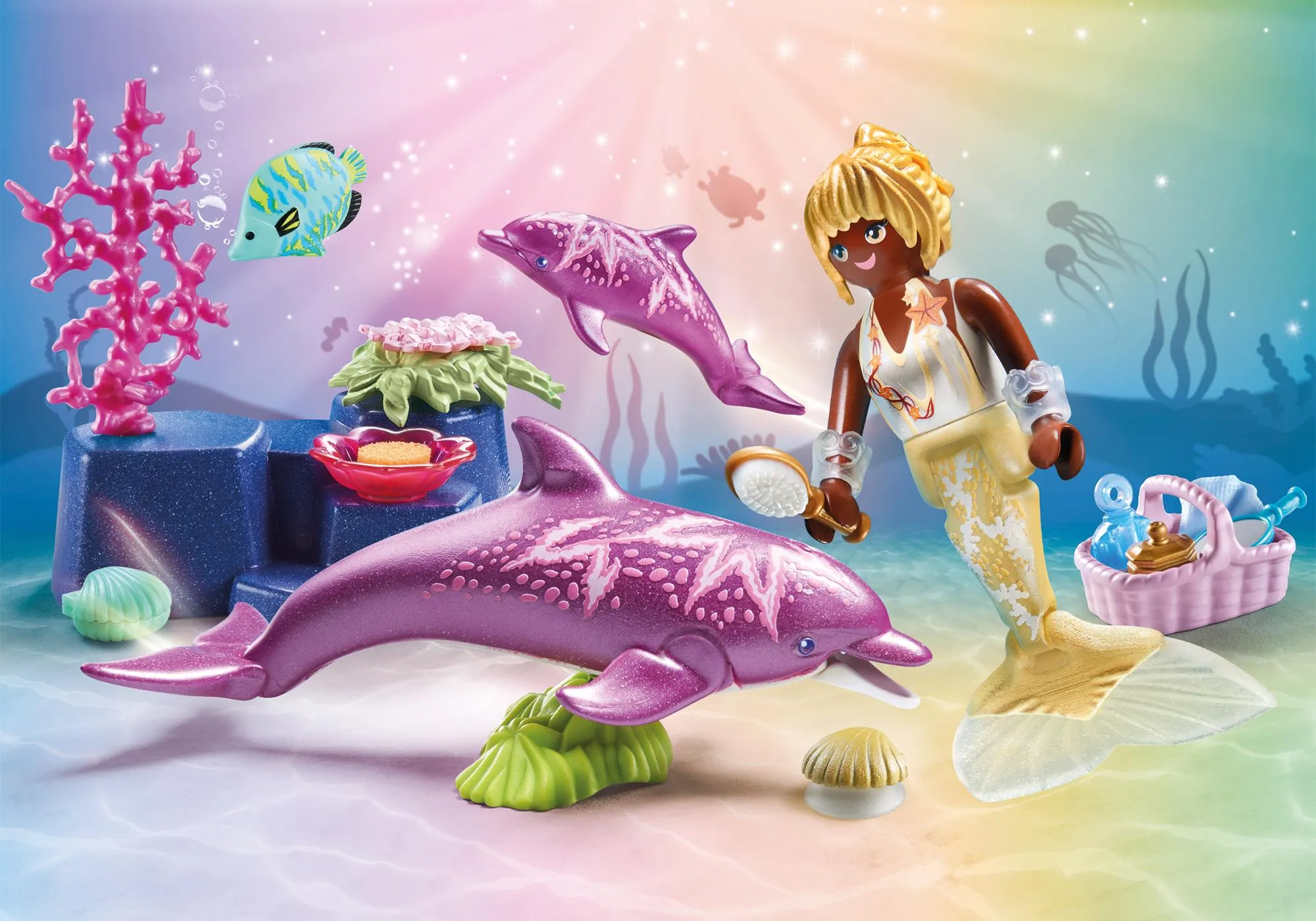 Playmobil 71501 Sirène avec dauphins