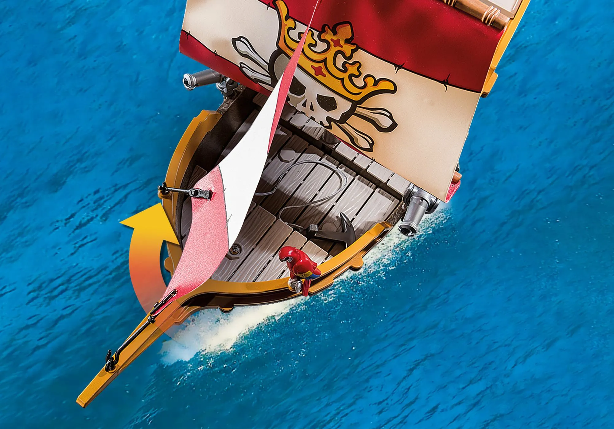 Playmobil 71418 Chaloupe avec 2 pirates et canons