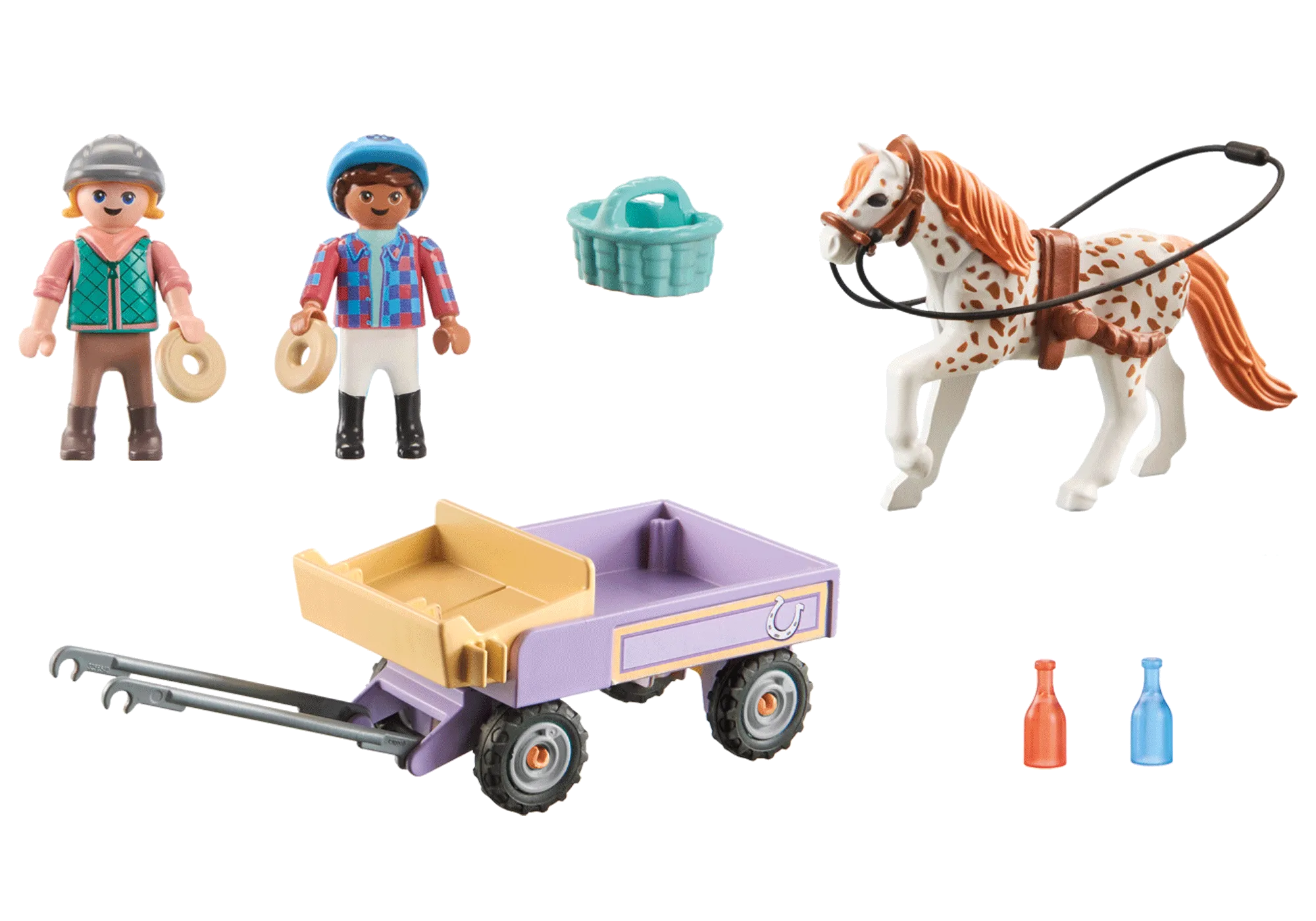 Playmobil 71496 Enfants avec calèche et poney