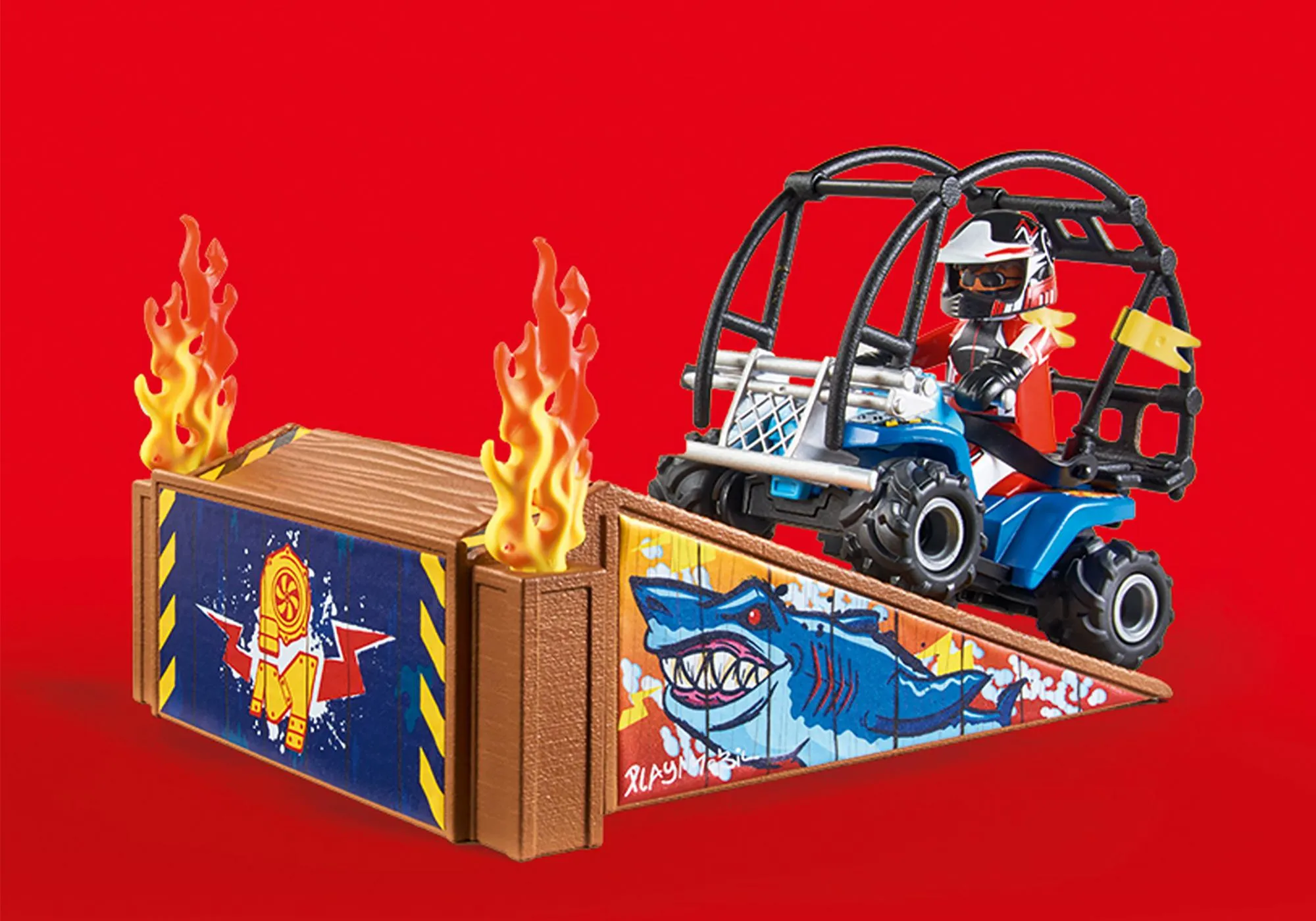 Playmobil 70820 Starter Pack Stuntshow avec rampe