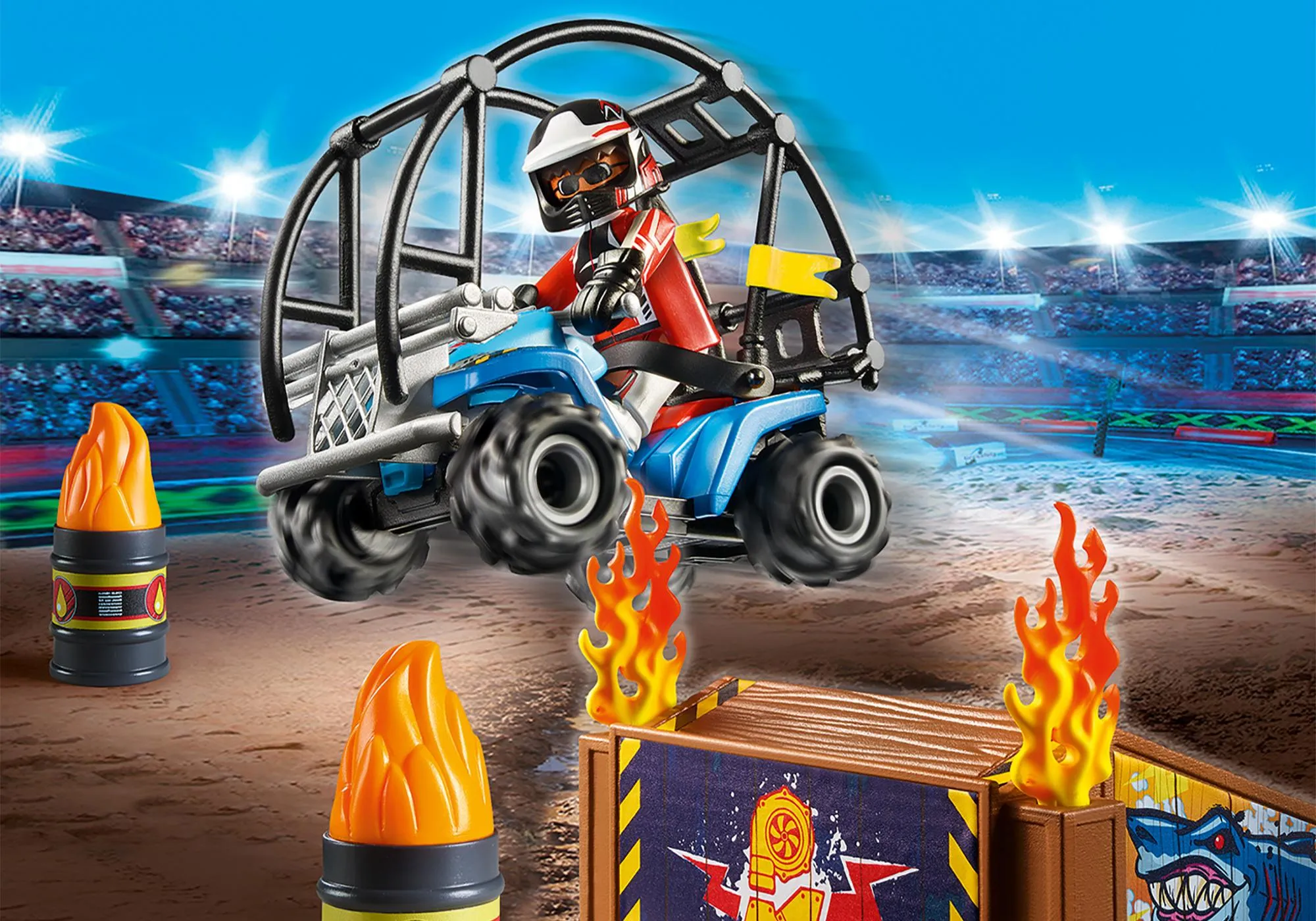 Playmobil 70820 Starter Pack Stuntshow avec rampe