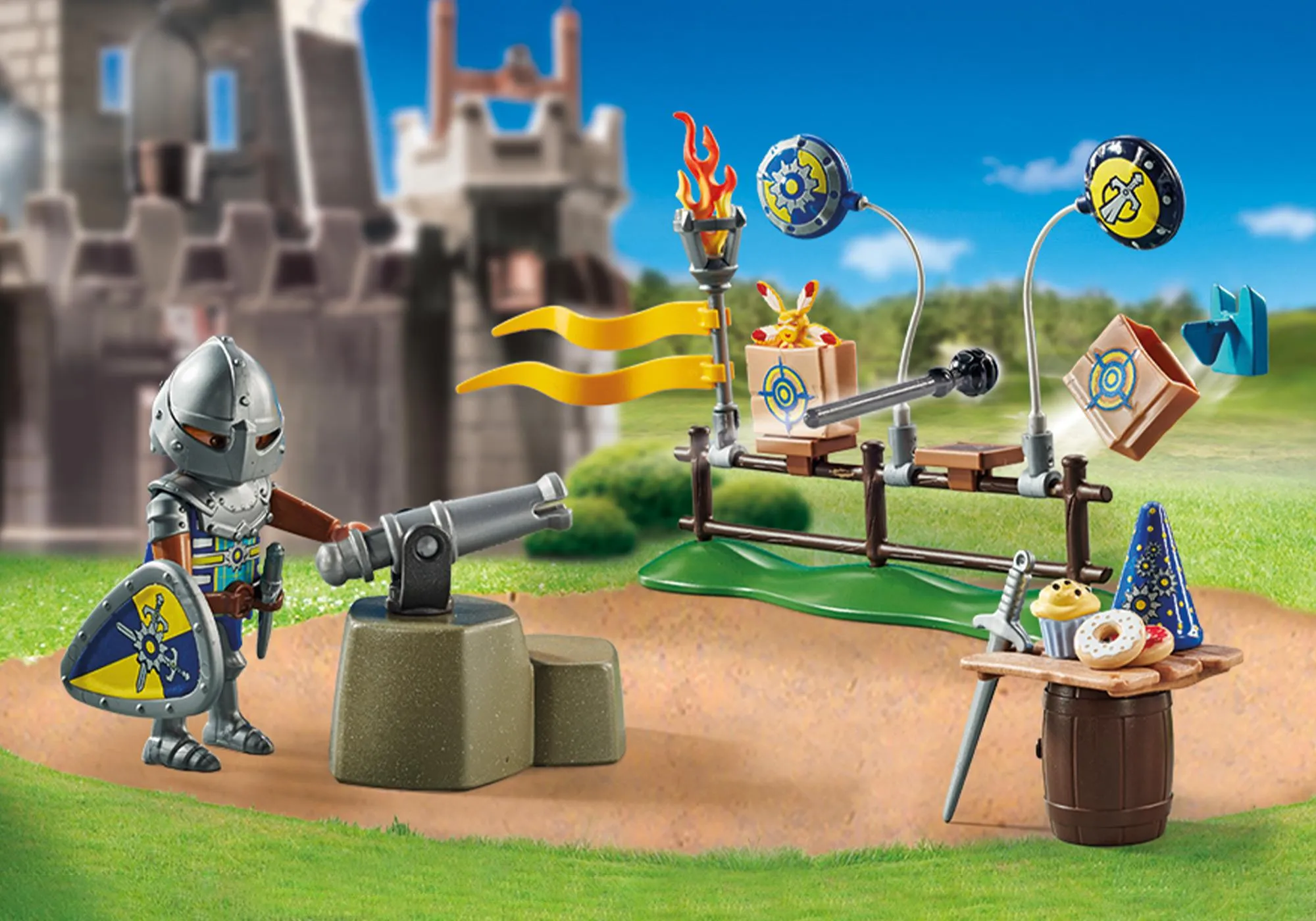 Playmobil 71447 Set cadeau : Chevalier et décorations de fête
