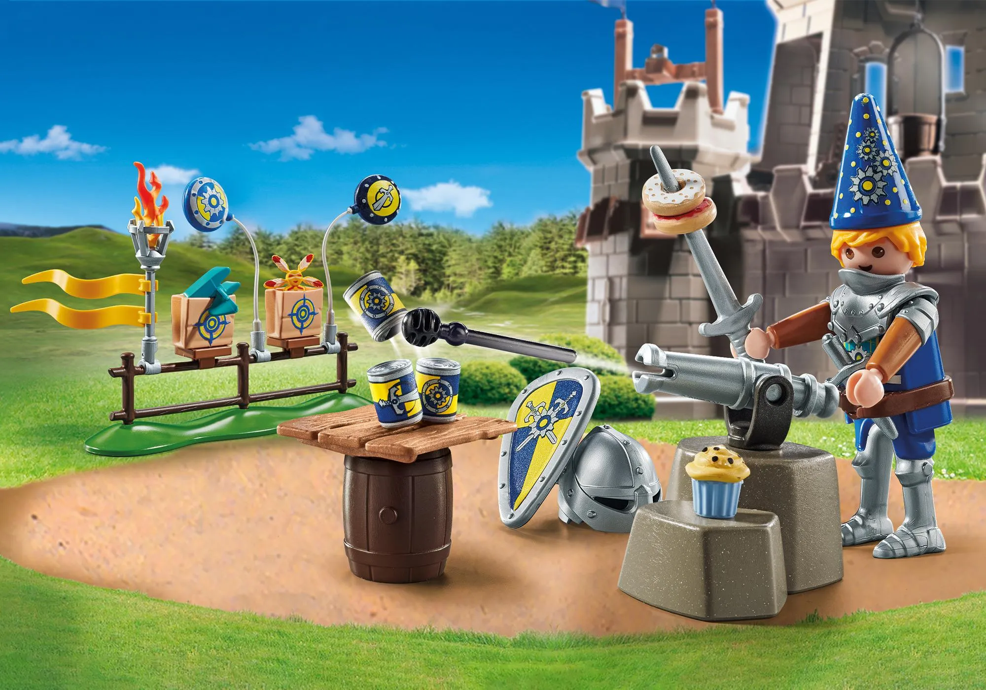 Playmobil 71447 Set cadeau : Chevalier et décorations de fête