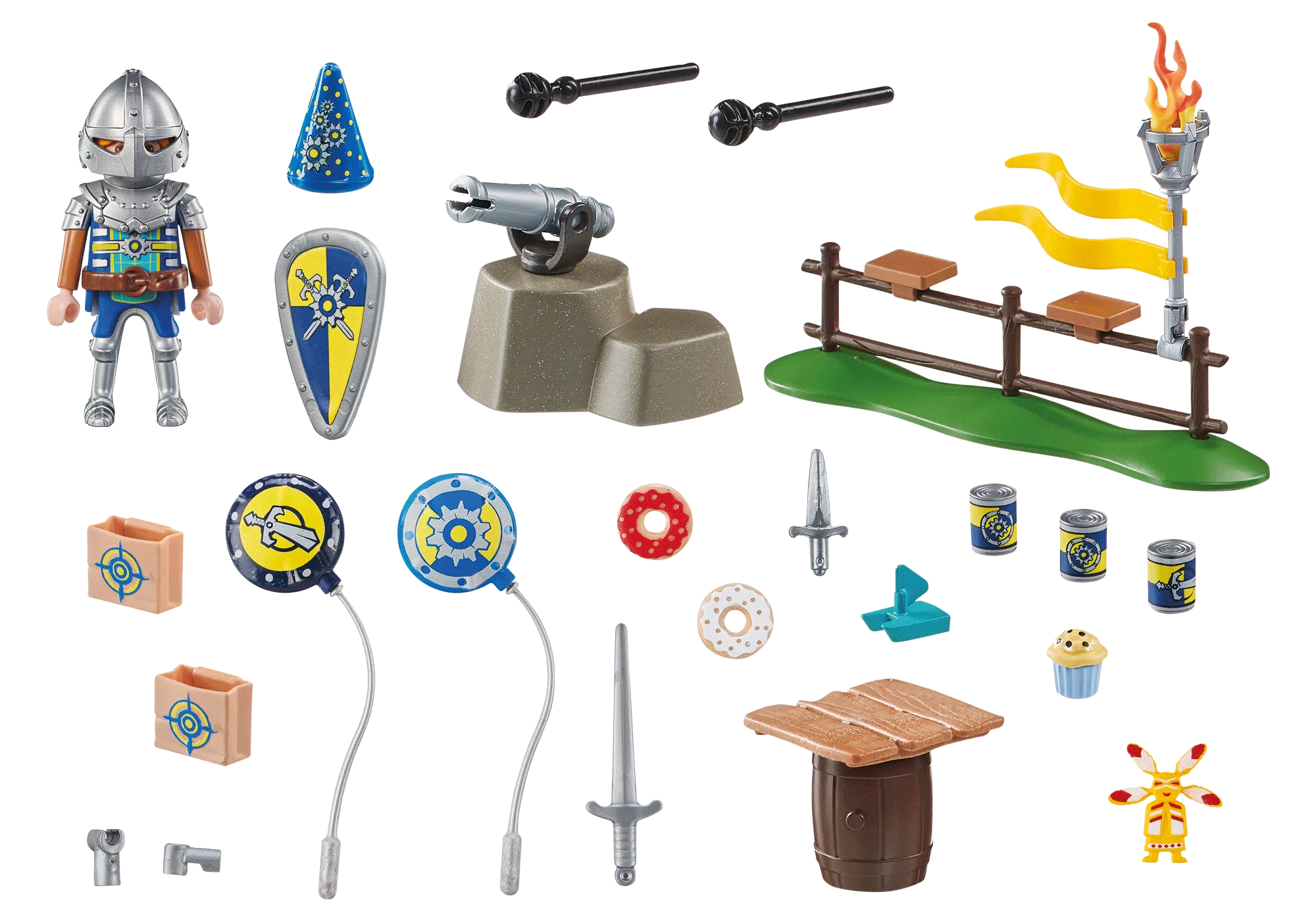 Playmobil 71447 Set cadeau : Chevalier et décorations de fête
