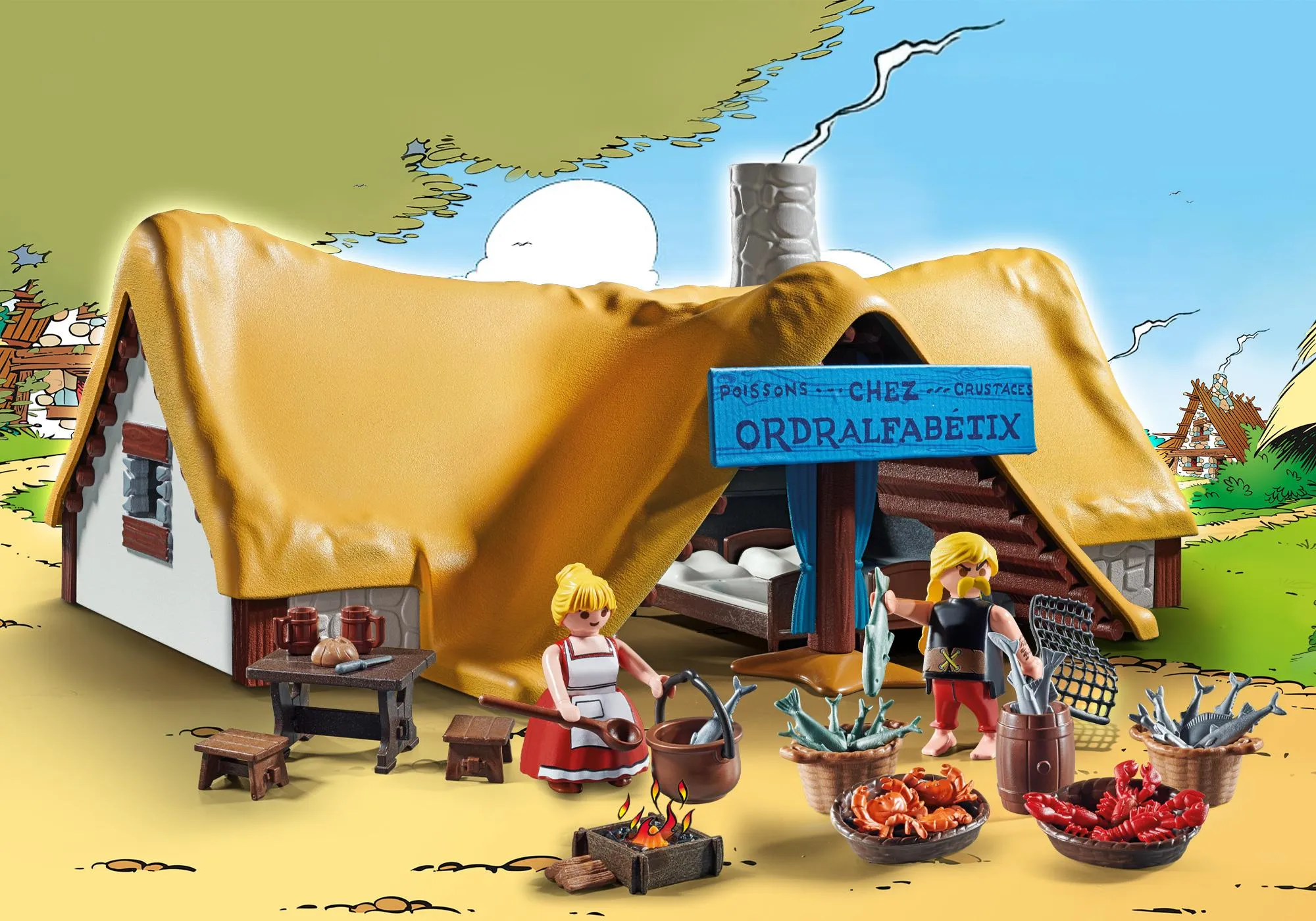 Playmobil 71266 Astérix : La hutte d'Ordralfabetix