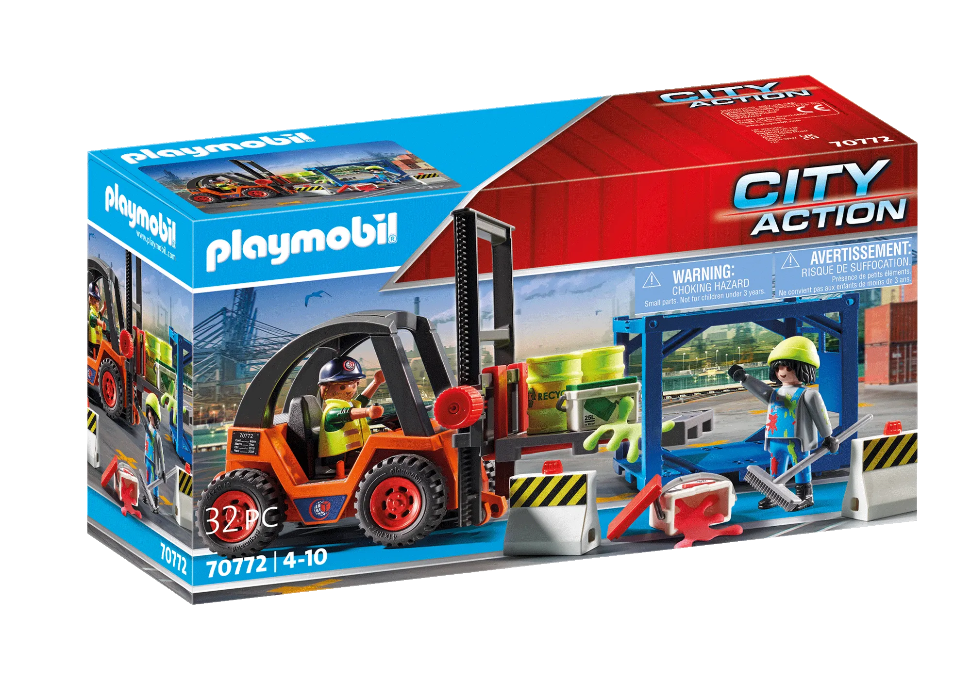 Playmobil 70772 Chariot élévateur avec cargaison
