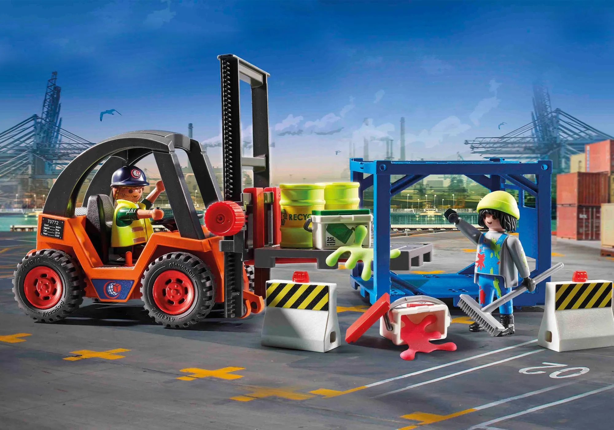 Playmobil 70772 Chariot élévateur avec cargaison