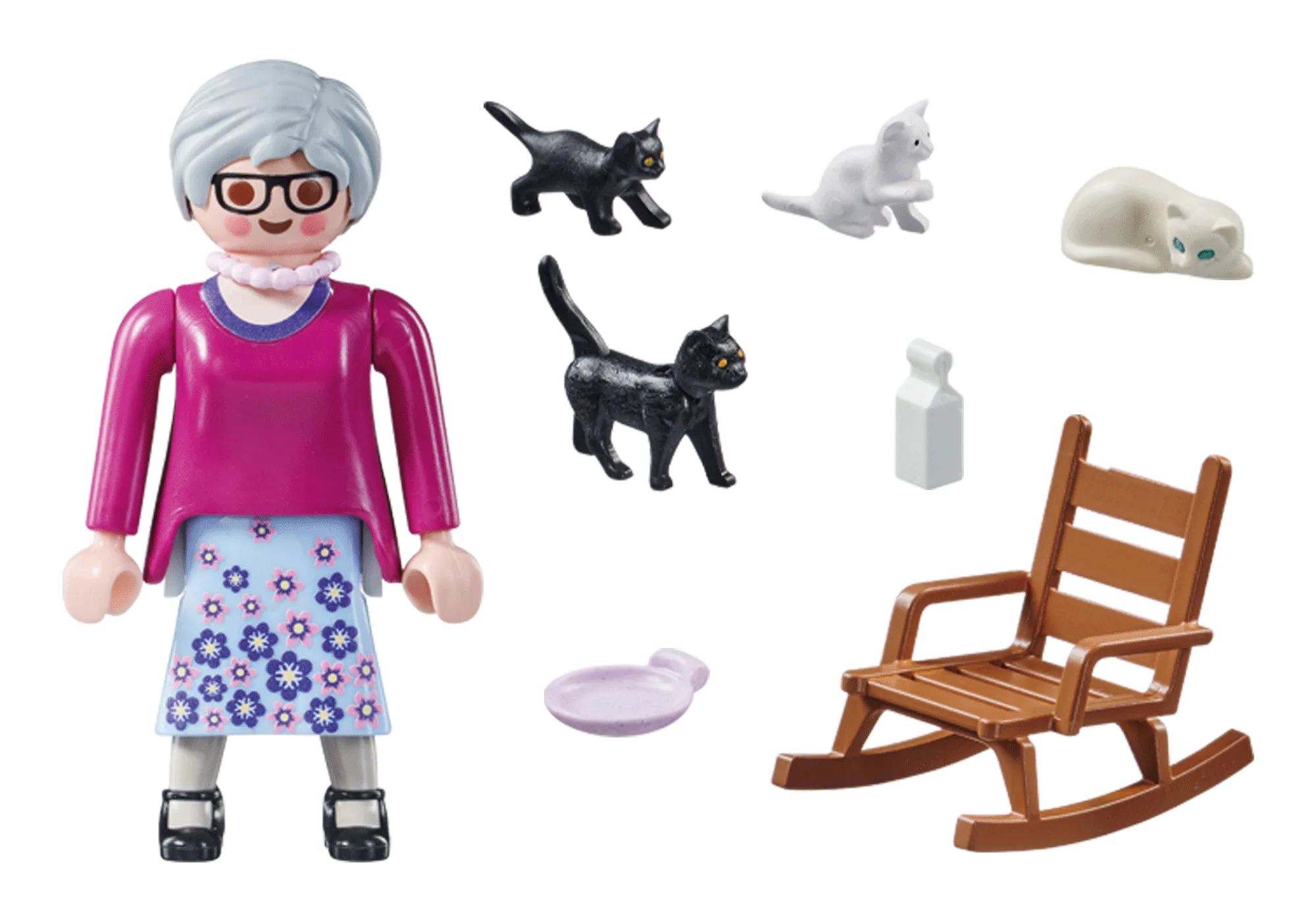 Playmobil 71172 Grand-mère avec chats