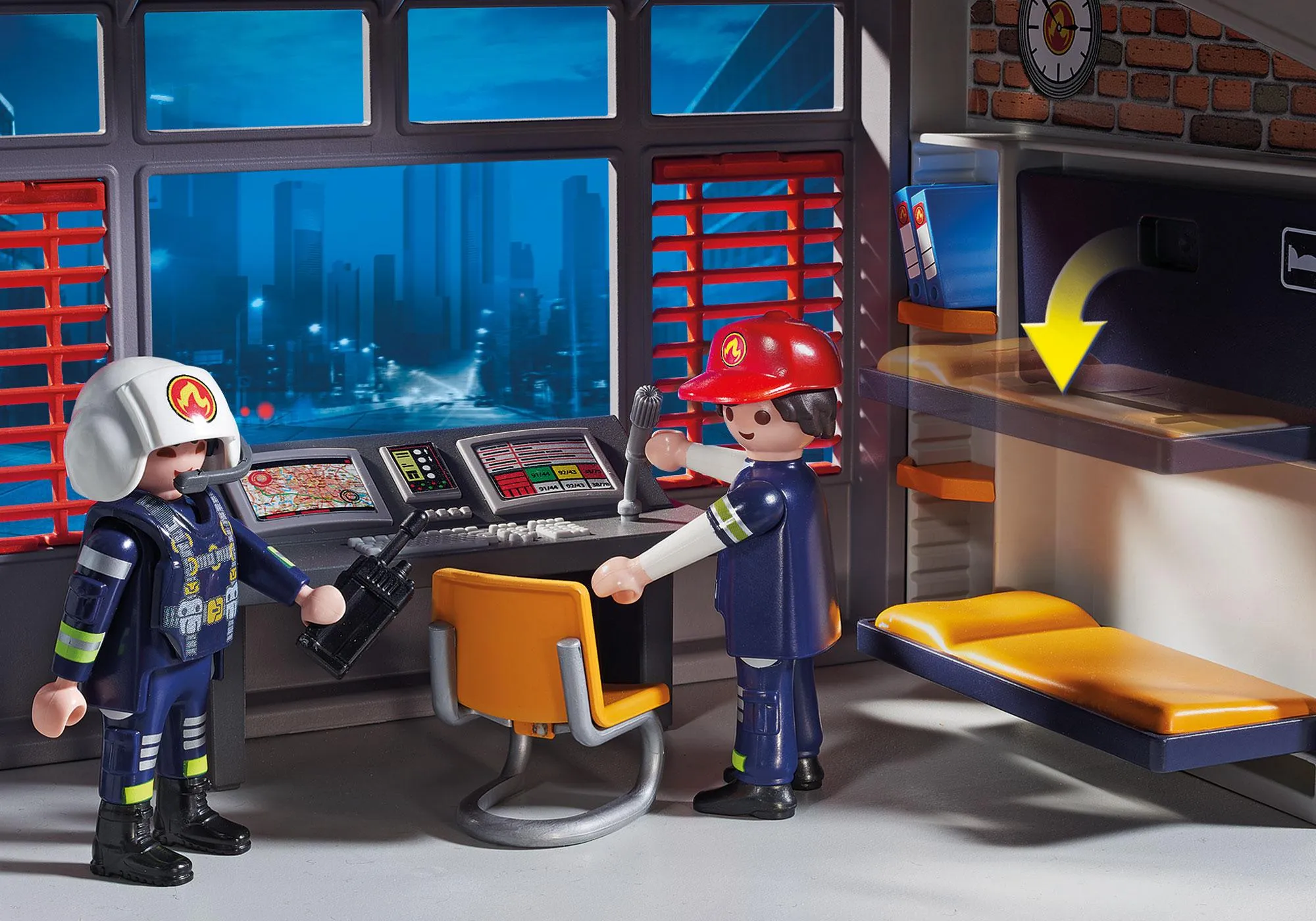 Playmobil 9462 Caserne de pompiers avec hélicoptère