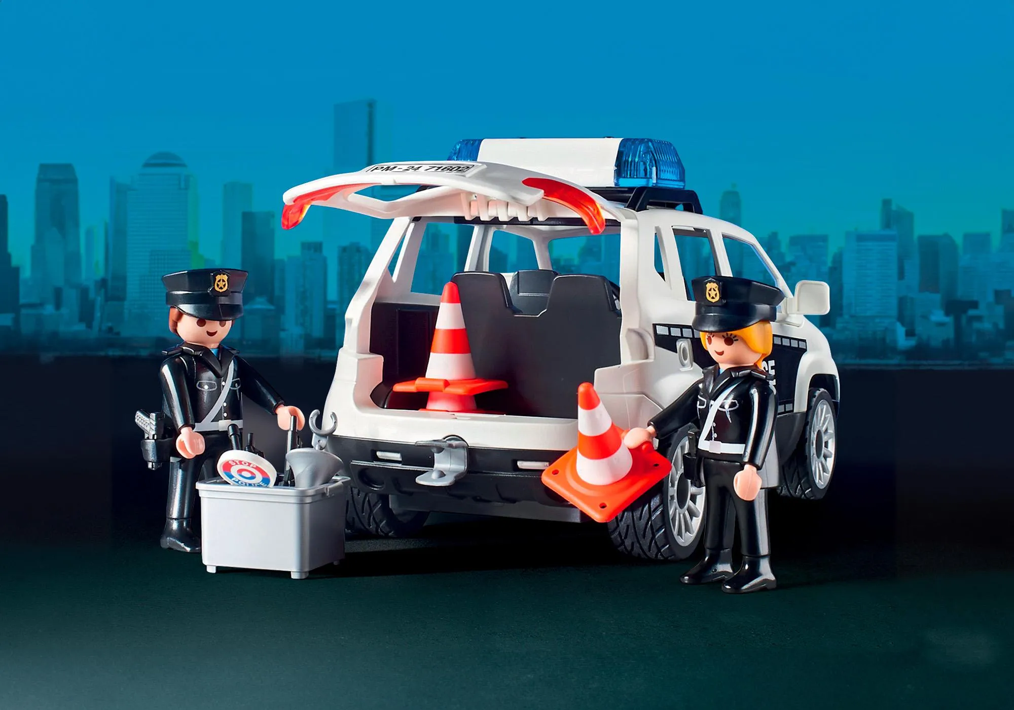 Playmobil 71602 Poste de police et véhicules