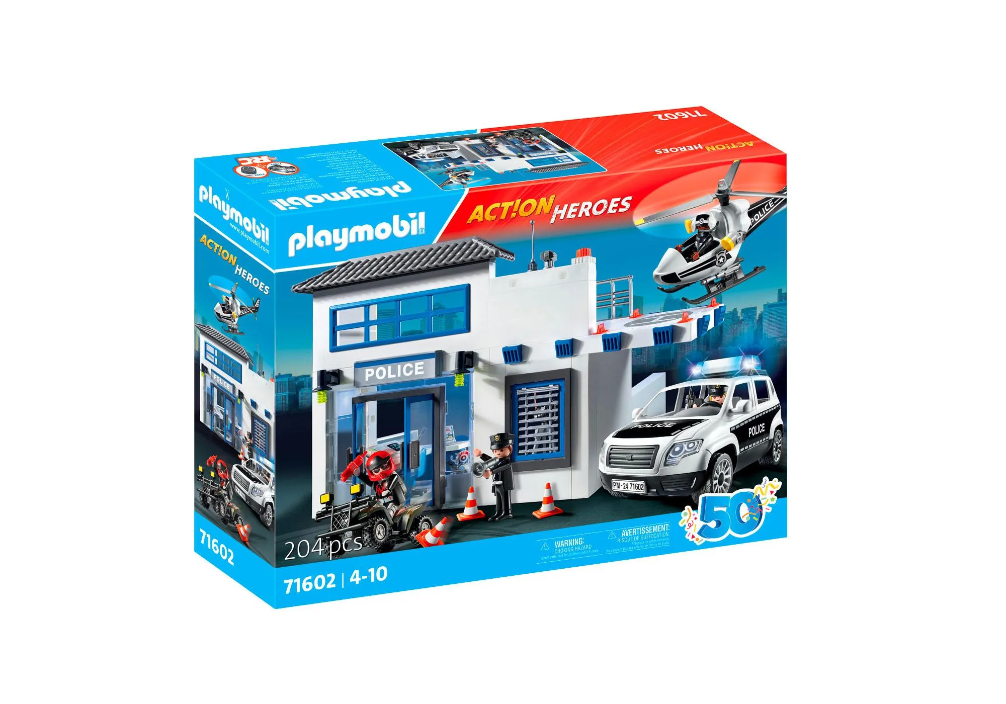 Playmobil 71602 Poste de police et véhicules