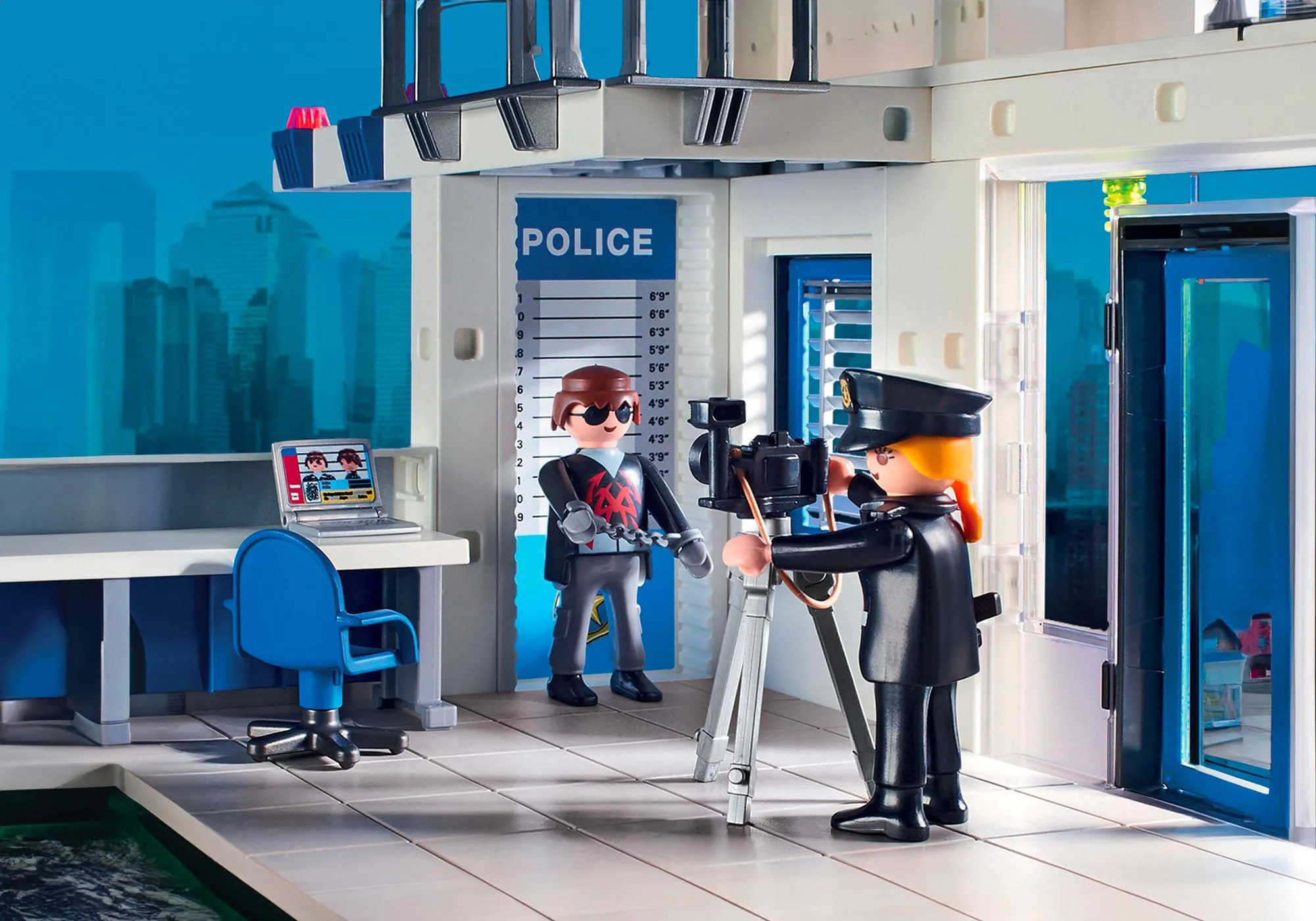 Playmobil 71602 Poste de police et véhicules