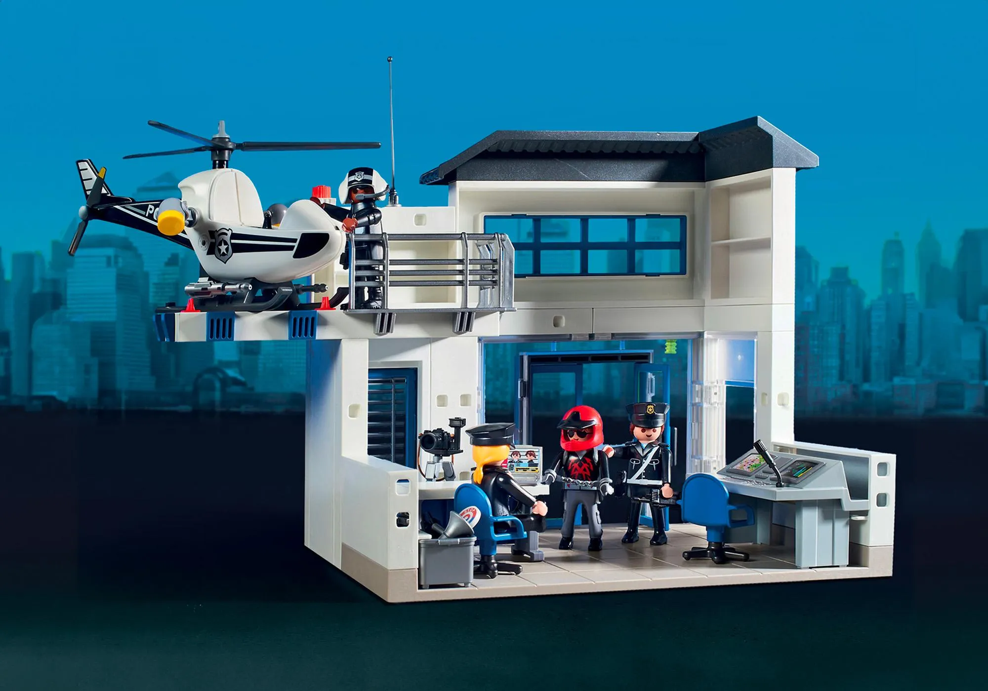 Playmobil 71602 Poste de police et véhicules