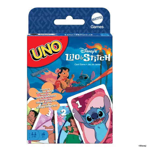Mattel Games UNO Disney’s Lilo and Stitch Card Game for Kids & Family Night