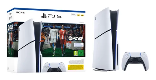 Sony Interactive Entertainment PlayStation 5 + EA Sports FC 26 Bundle 1 To Wifi Noir, Blanc