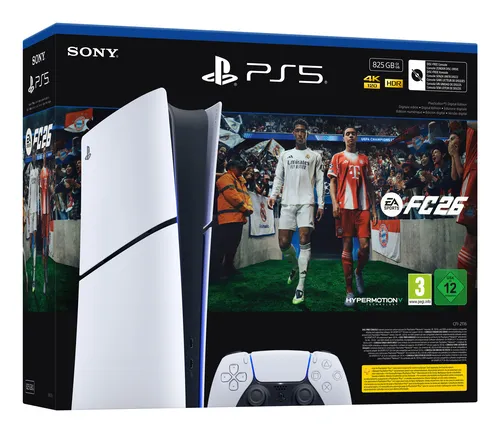 Sony Interactive Entertainment PlayStation 5 Digital + EA Sports FC 26 Bundle 825 Go Wifi Noir, Blanc