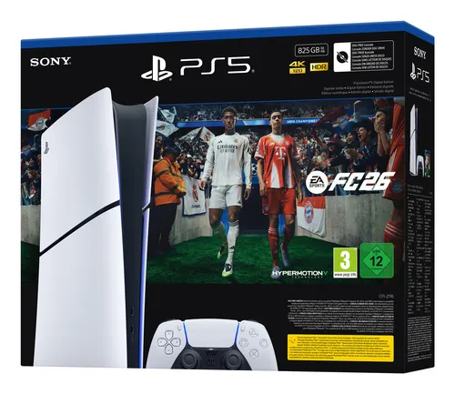 Sony Interactive Entertainment PlayStation 5 Digital + EA Sports FC 26 Bundle 825 Go Wifi Noir, Blanc