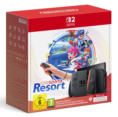 Nintendo Switch 2 & Switch Sports Resort draagbare game console 20,1 cm (7.9") 256 GB Touchscreen Wifi Zwart