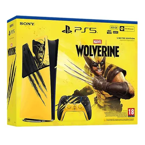 Sony Interactive Entertainment PlayStation 5 édition numérique - Édition limitée Marvel's Wolverine Jaune combat