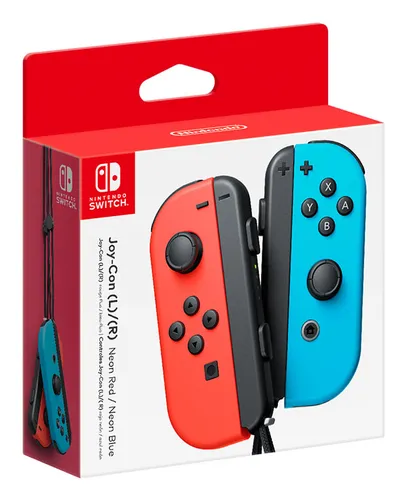 Nintendo Joy-Con (L)/(R) Neon Red/Neon Blue Rouge, Cyan Bluetooth Manette de jeu Analogique/Numérique Nintendo Switch