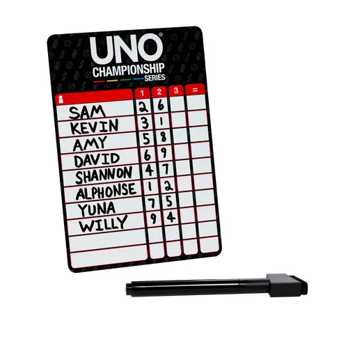 Mattel Games UNO Championship Series Tournament Set Card Game for Large Groups of 6 To 20 Players