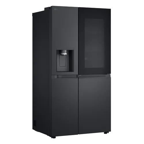 LG InstaView GSXE91EVAD Frigorifero Side-by-Side Door-in-Door, Classe D, 628L, Wi-Fi, Senza allaccio, UVnano, Black Steel