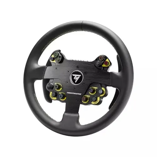 Thrustmaster Evo Racing 32R Leather Black, Yellow Steering wheel Analogue / Digital PC, PlayStation 4, PlayStation 5, Xbox One, Xbox One S, Xbox One X, Xbox Series S, Xbox Series X