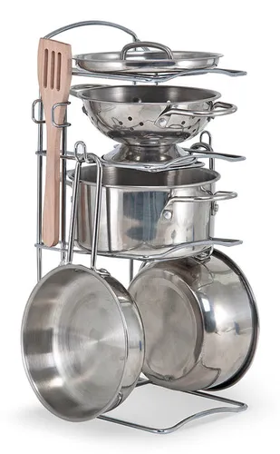 Melissa & Doug Stainless Steel Pots & Pans