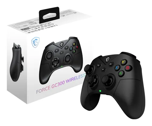 MSI FORCE GC300 WIRELESS Negro USB 2.0 Gamepad Analógico PC