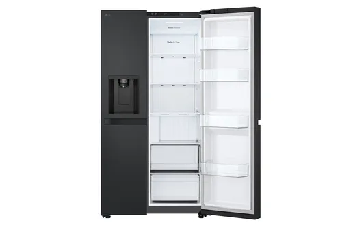 LG GSLC40EPPE Side-by-Side Kühlkombination Freistehend 638 l Schwarz, Graphit