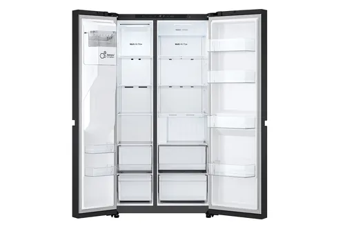 LG GSLC40EPPE Side-by-Side Kühlkombination Freistehend 638 l Schwarz, Graphit