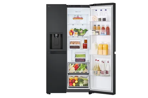LG GSLC40EPPE Side-by-Side Kühlkombination Freistehend 638 l Schwarz, Graphit