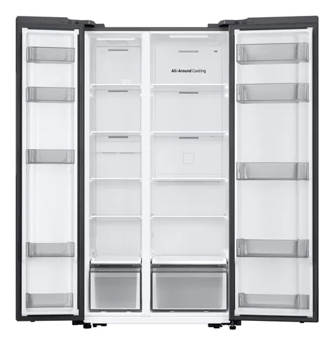Samsung RS57DG400EM9 side-by-side refrigerator Freestanding 583 L Stainless steel