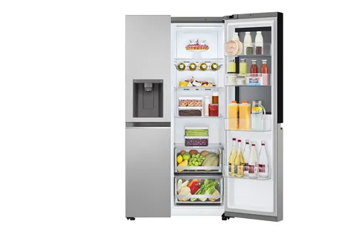 LG InstaView GSGV80PYLD side-by-side refrigerator Freestanding 635 L Silver