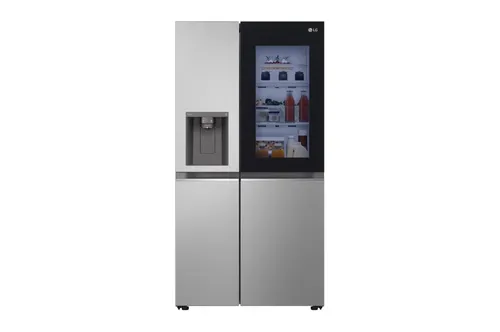 LG InstaView GSGV80PYLD side-by-side refrigerator Freestanding 635 L Silver