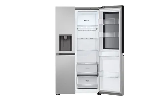LG InstaView GSGV80PYLD side-by-side refrigerator Freestanding 635 L Silver