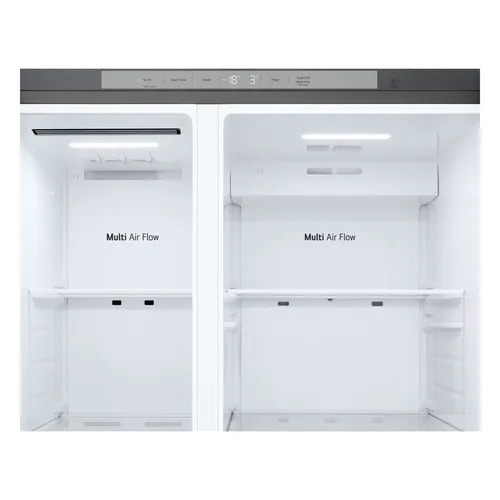 LG GSLC40PYPE Frigo Syde-by-Side, Classe E, 638L, Porte piatte, Dispenser con allaccio, Linear Cooling, Prime Silver